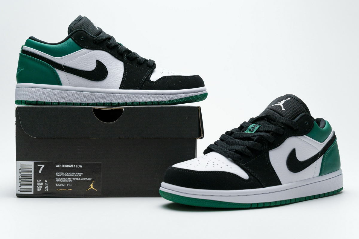 Air Jordan 1 Low Mystic Green  553558-113