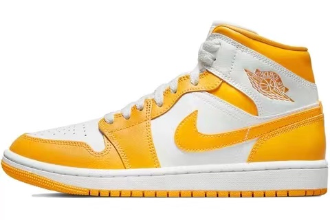 Jordan 1 Mid White Yellow (W)  BQ6472-117