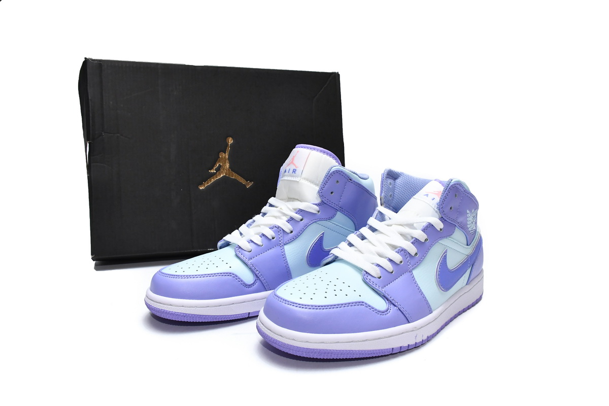 Air Jordan 1 Mid Purple Pulse 554724-500