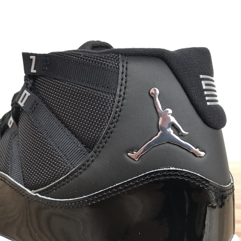 Air Jordan 11 25th Anniversary Black Silver Eyelets CT8012-011