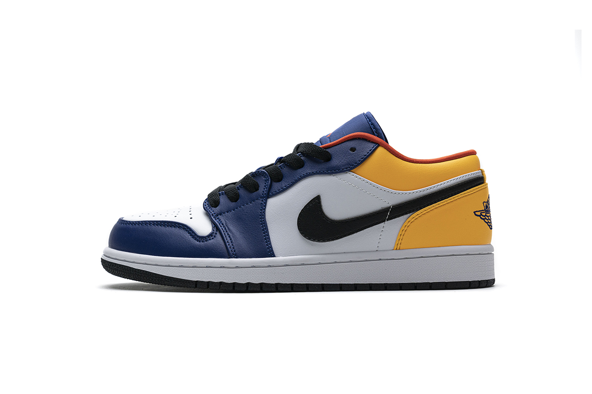 Air Jordan 1 Low Blue Yellow Orange  553558-123