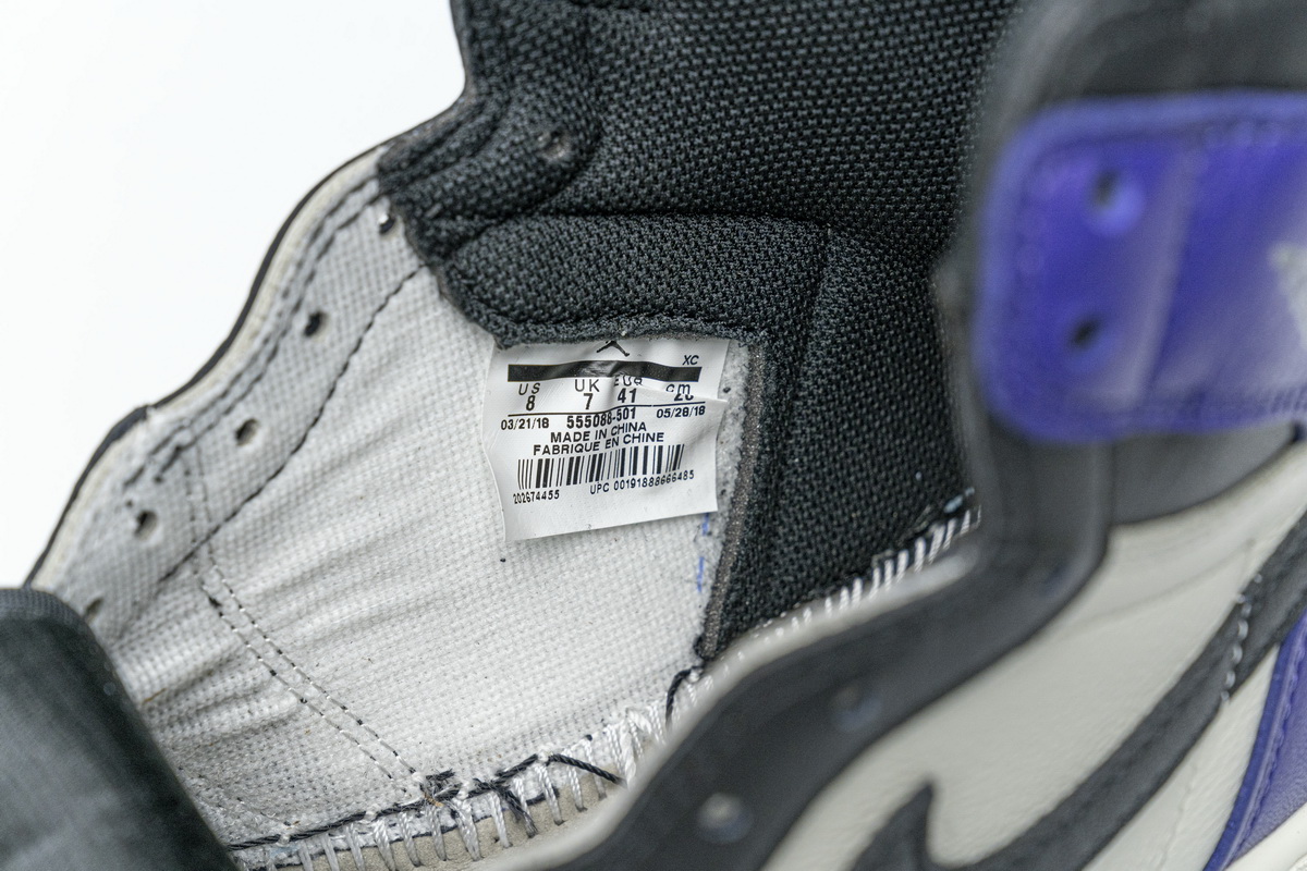 PK GOD  Air Jordan 1 OG Hi Retro'Court Purple'  555088-501
