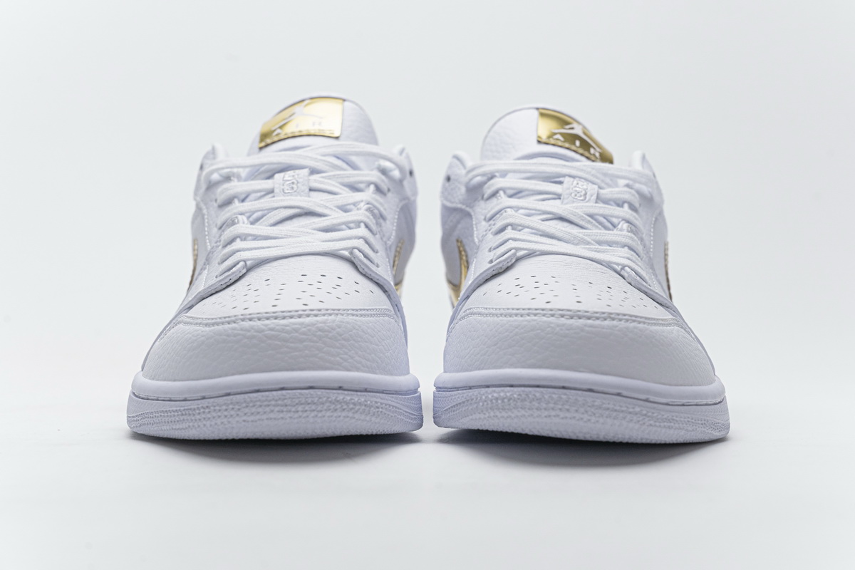 Air Jordan 1 Low White Metallic Gold  CZ4776-100
