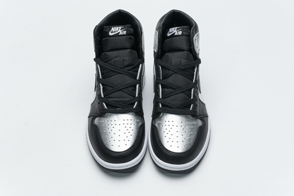 PK GOD   Air Jordan 1 High Silver Toe CD0461-001