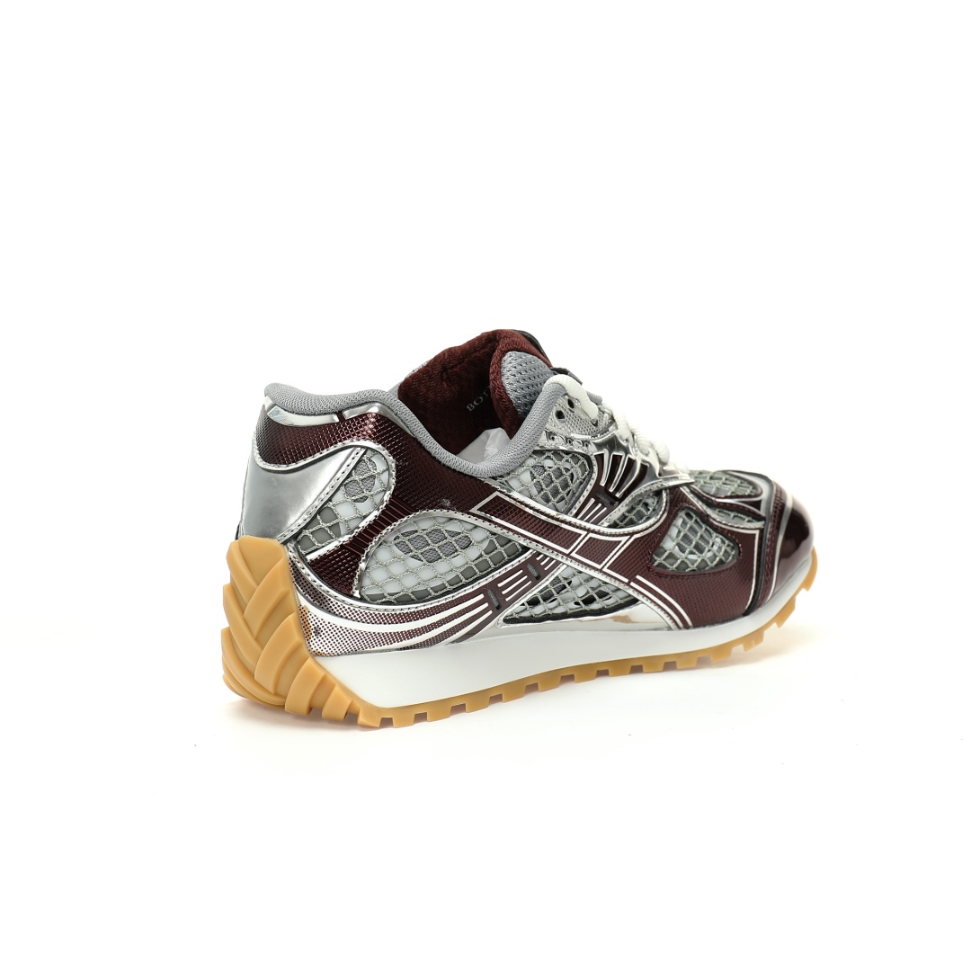 Bottega Veneta Orbit Lace-up Low Sneakers Merlot Red 755915v2x402244