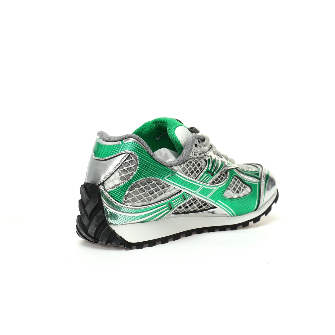 Bottega Veneta Orbit Lace-up Low Sneakers Green 741357v2x401428