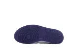 Jordan 1 Mid White Black Purple 554724-095