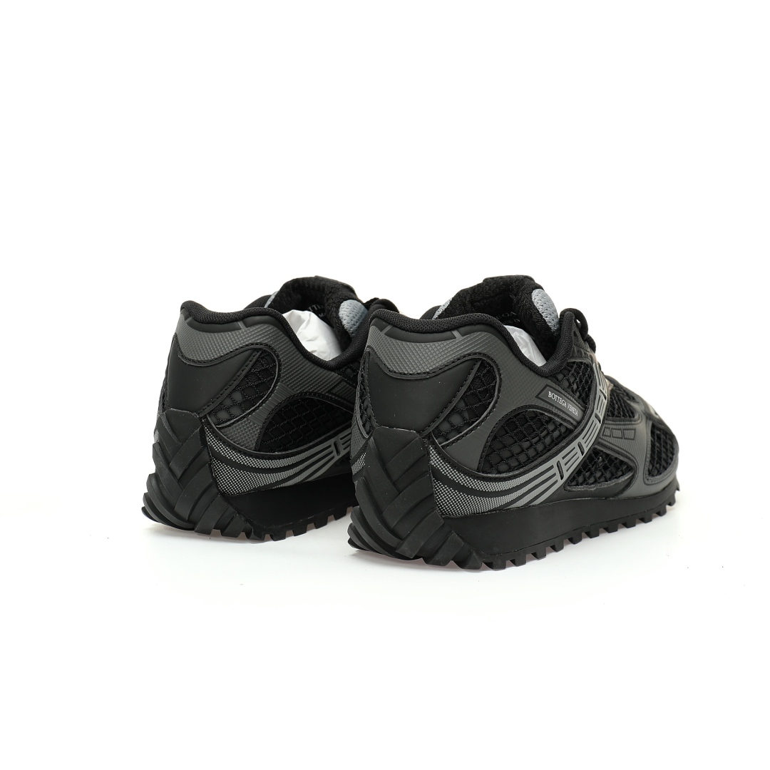 Bottega Veneta Orbit Lace-up Low Sneakers Black 741357v2x401000