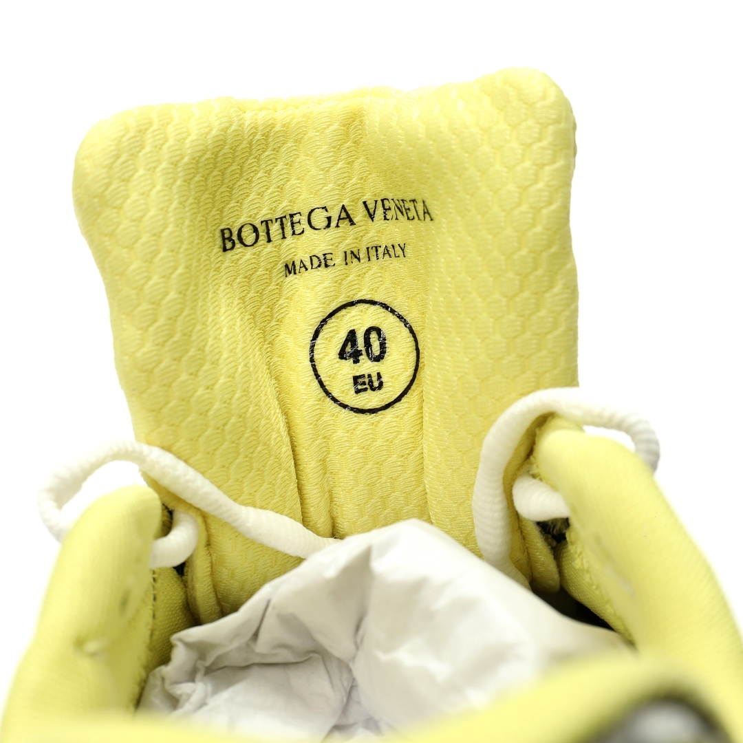 Bottega Veneta Orbit Lace-up Low Sneakers Jelly Yellow 741357v2x407421