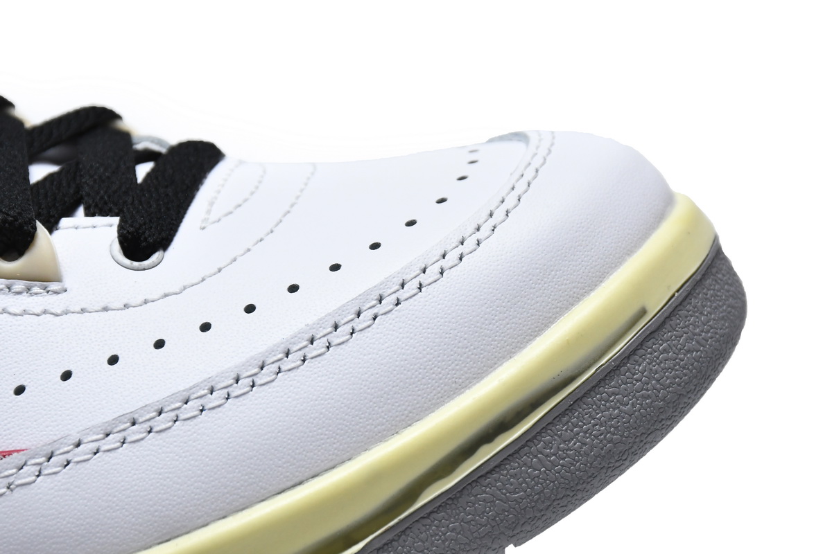 Off White x Air Jordan 2 Retro Low SP White and Varsity Red DJ4375-106