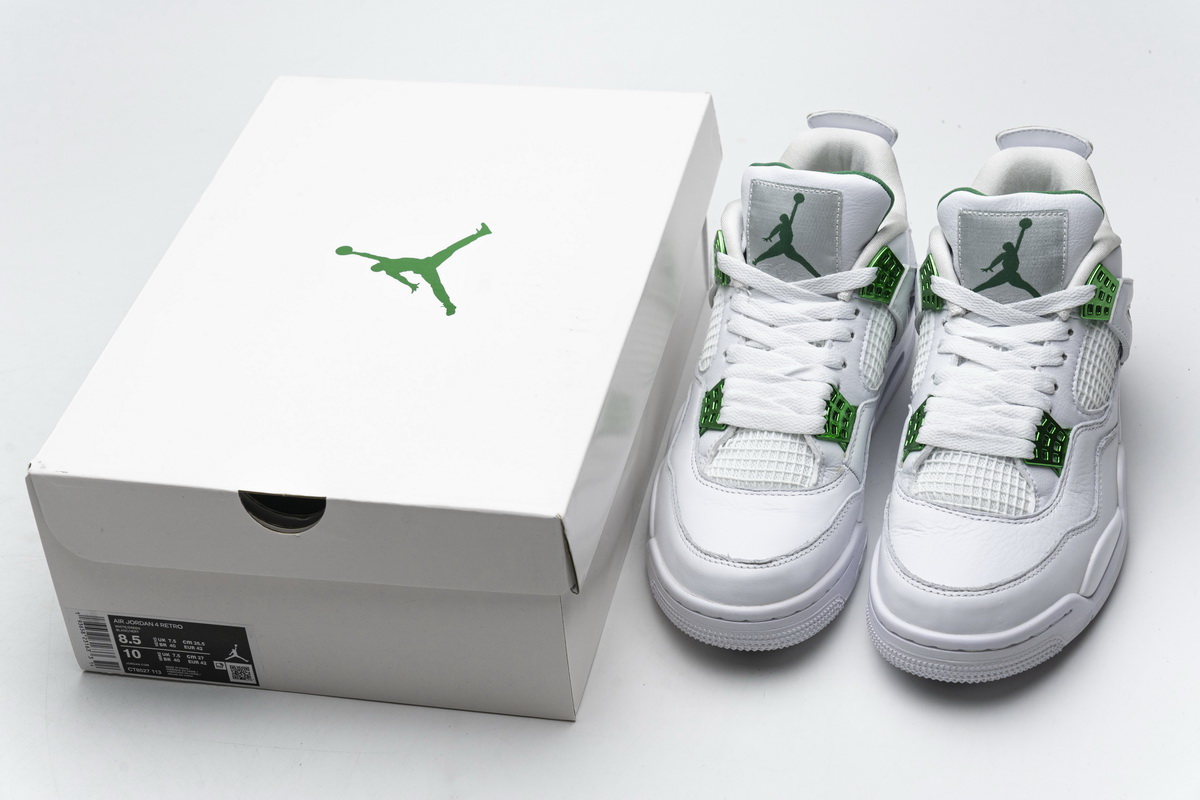 Air Jordan 4 Retro “Metallic Green”CT8527-113