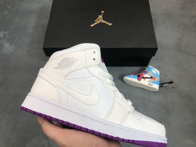 Air Jordan 1 Low Grey Fog Deadly Pink 555112-iD
