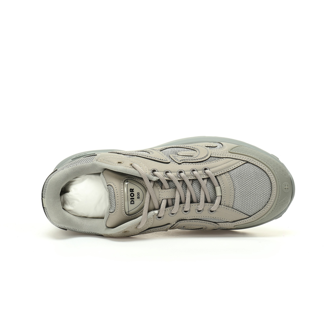 Dior x Stone Island B30 Sneaker Light Gray 3SN279ZMB H969