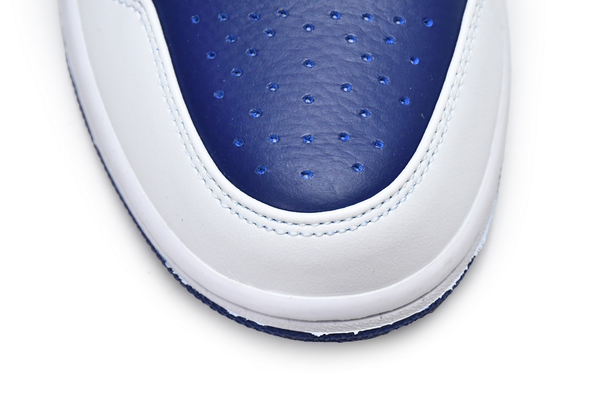 Air Jordan 1 Mid White Deep Royal Blue 554724-131