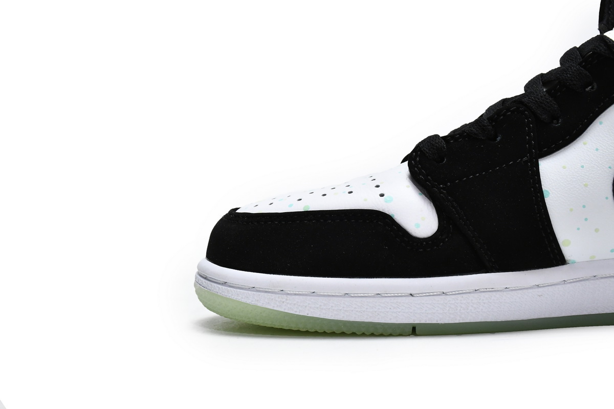 Air Jordan 1 Mid GS White Black Teal Tint BQ6931-103