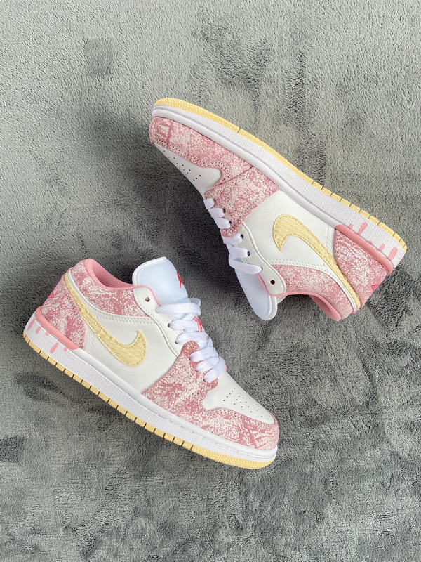 Air Jordan 1 Low SE GS Paint Drip  CW7104-601
