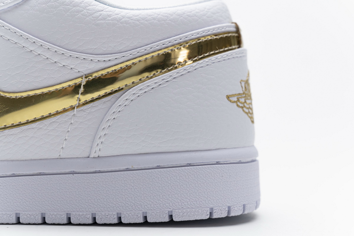 Air Jordan 1 Low White Metallic Gold  CZ4776-100