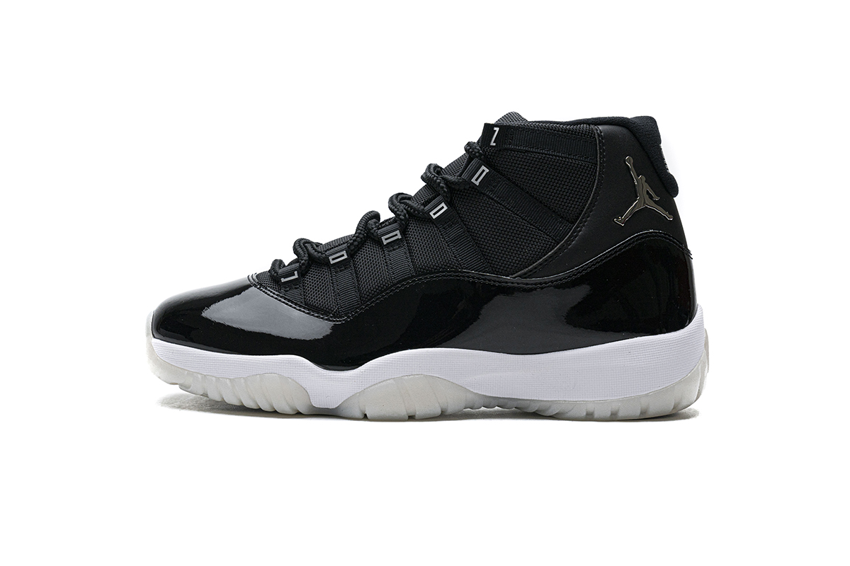 Air Jordan 11 25th Anniversary Black Silver Eyelets CT8012-011