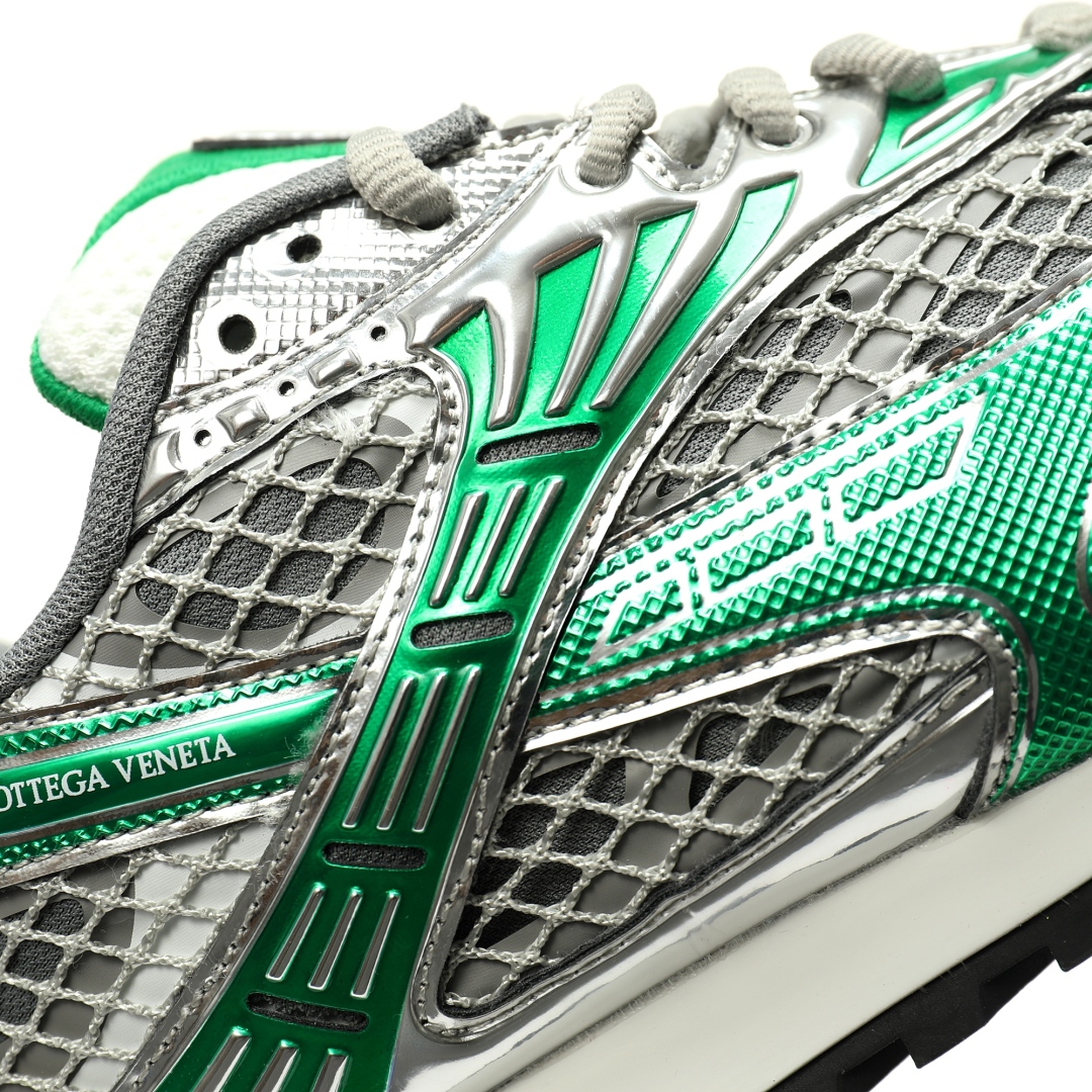 Bottega Veneta Orbit Lace-up Low Sneakers Green 741357v2x401428