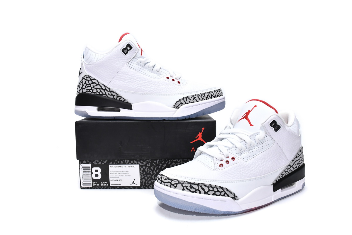 Air Jordan 3 Retro Free Throw Line White Cement  923096-101