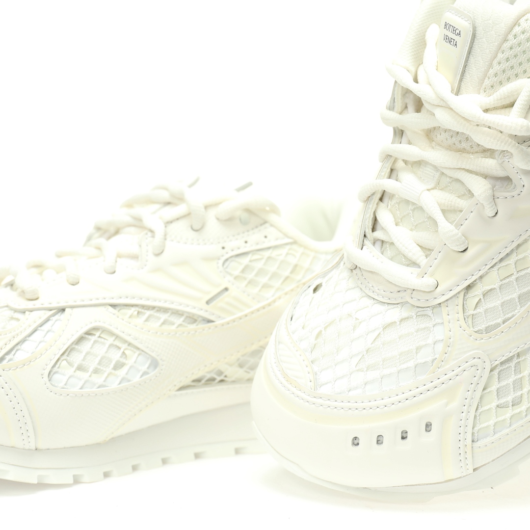 Bottega Veneta Orbit Lace-up Low Sneakers White 741357v2x409013