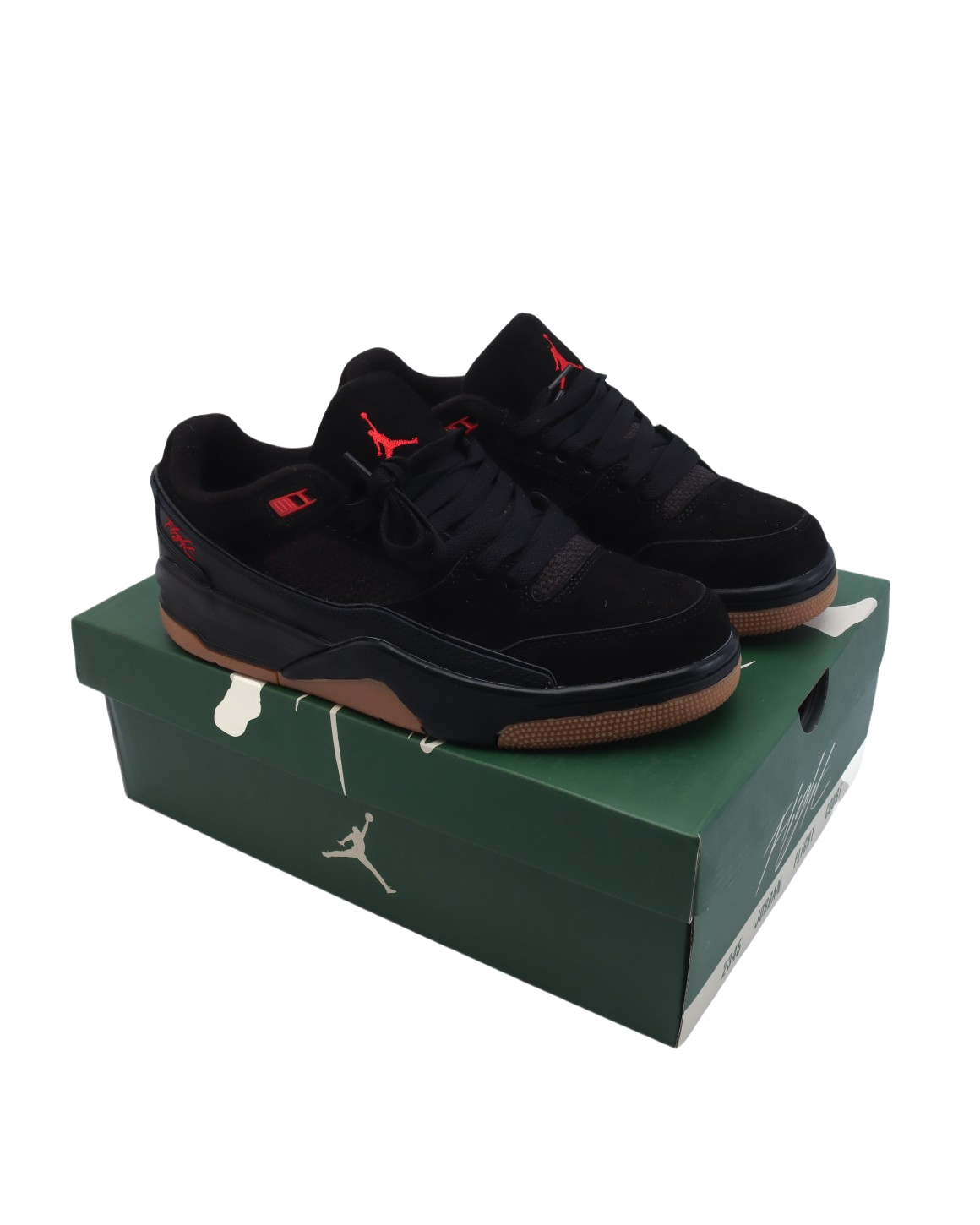 Decides War x Nike Jordan FLIGHT COURT ATE Black Red HF3255-003