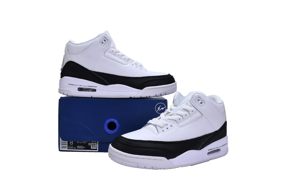 Fragment Design x Air Jordan 3 Black White   DA3595-100