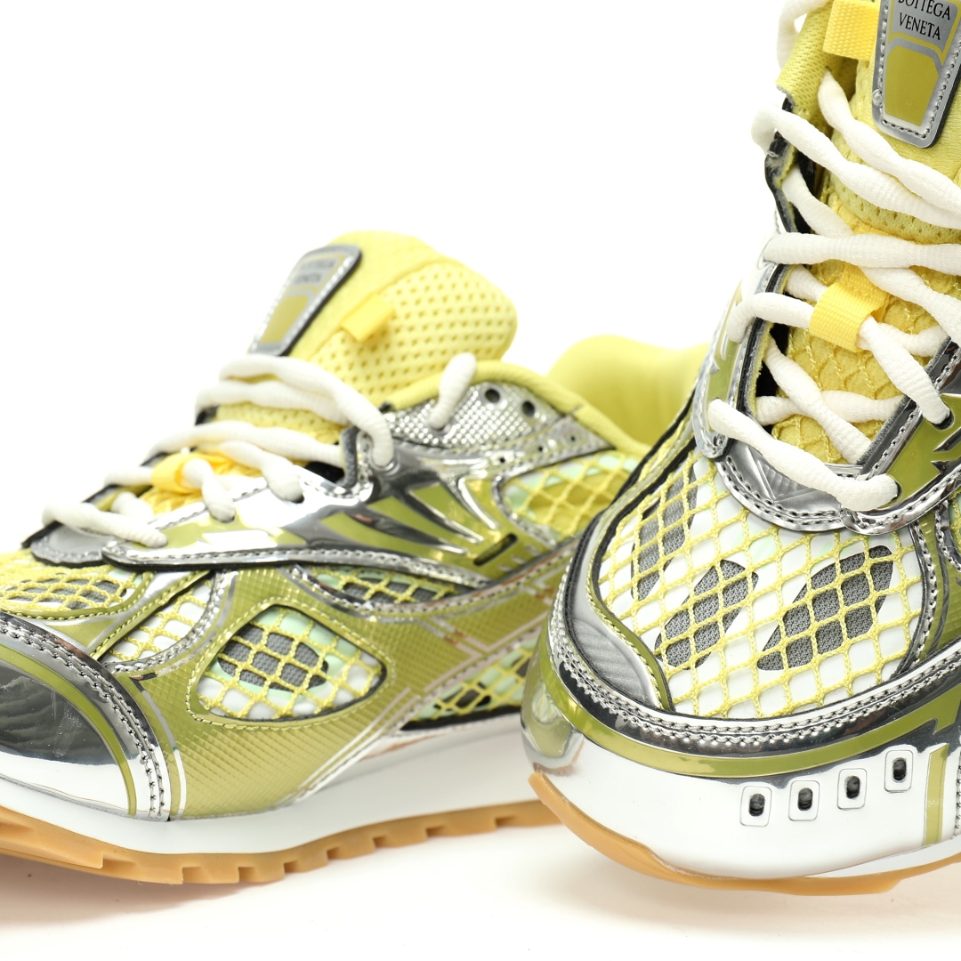 Bottega Veneta Orbit Lace-up Low Sneakers Jelly Yellow 741357v2x407421