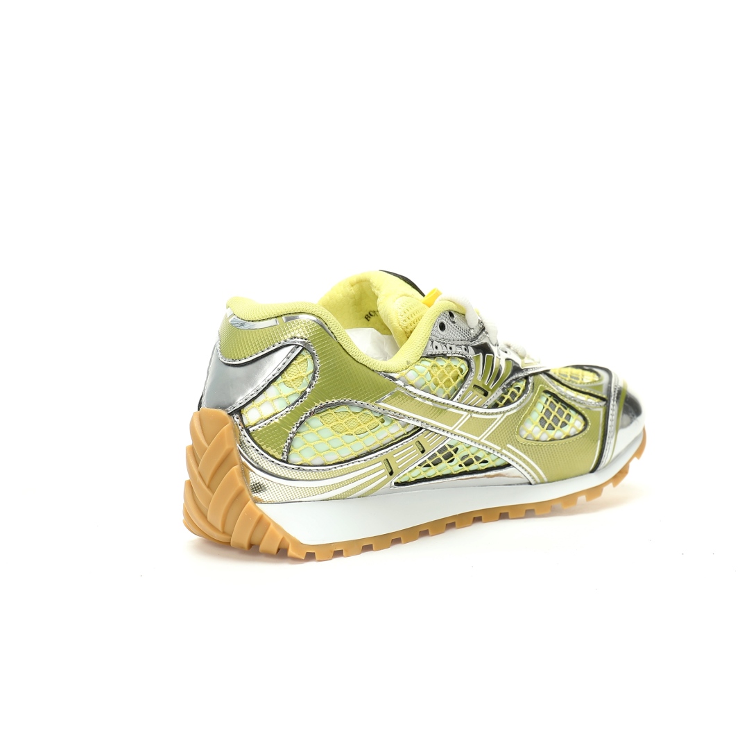 Bottega Veneta Orbit Lace-up Low Sneakers Jelly Yellow 741357v2x407421
