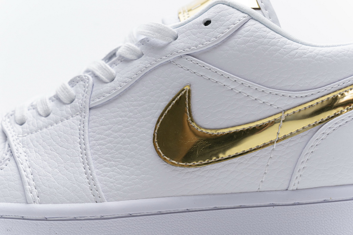 Air Jordan 1 Low White Metallic Gold  CZ4776-100