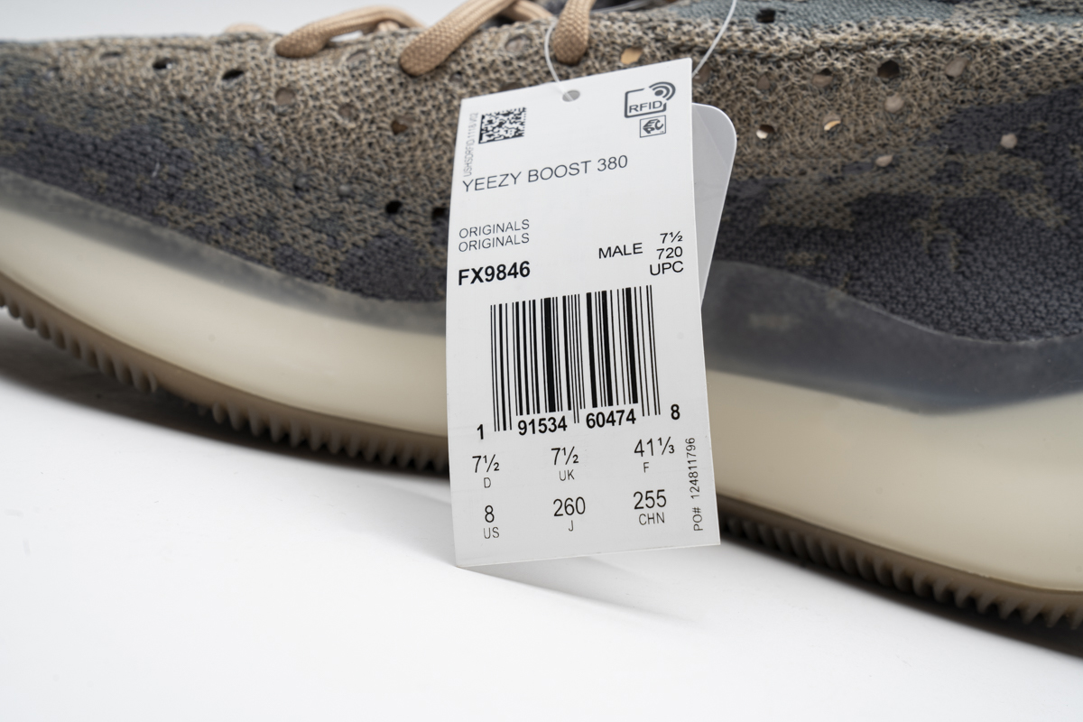 adidas Yeezy Boost 380 Mist Reflective Real Boost   FX9846