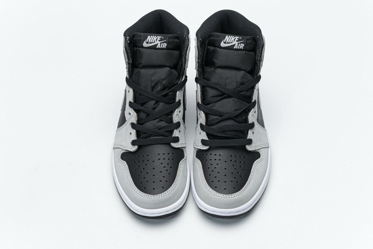 H12 Air Jordan 1 Shadow 2.0 Black Light Smoke Grey 555088-035
