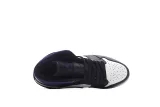 Jordan 1 Mid White Black Purple 554724-095