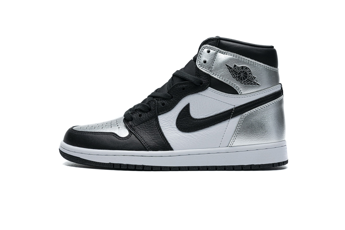 PK GOD   Air Jordan 1 High Silver Toe CD0461-001