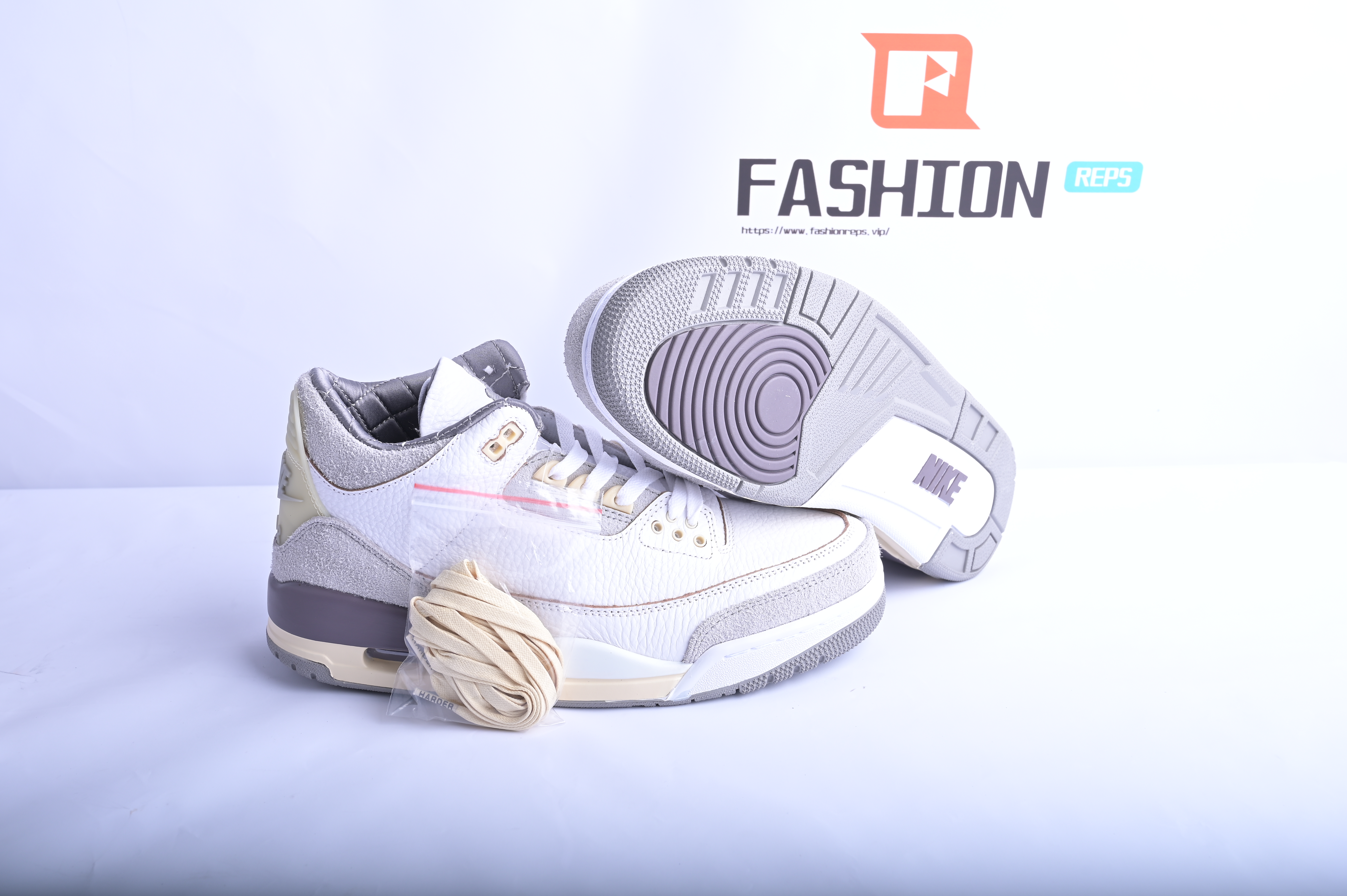 A Ma Maniere x Air Jordan 3 Retro SP Medium Grey   DH3434-110