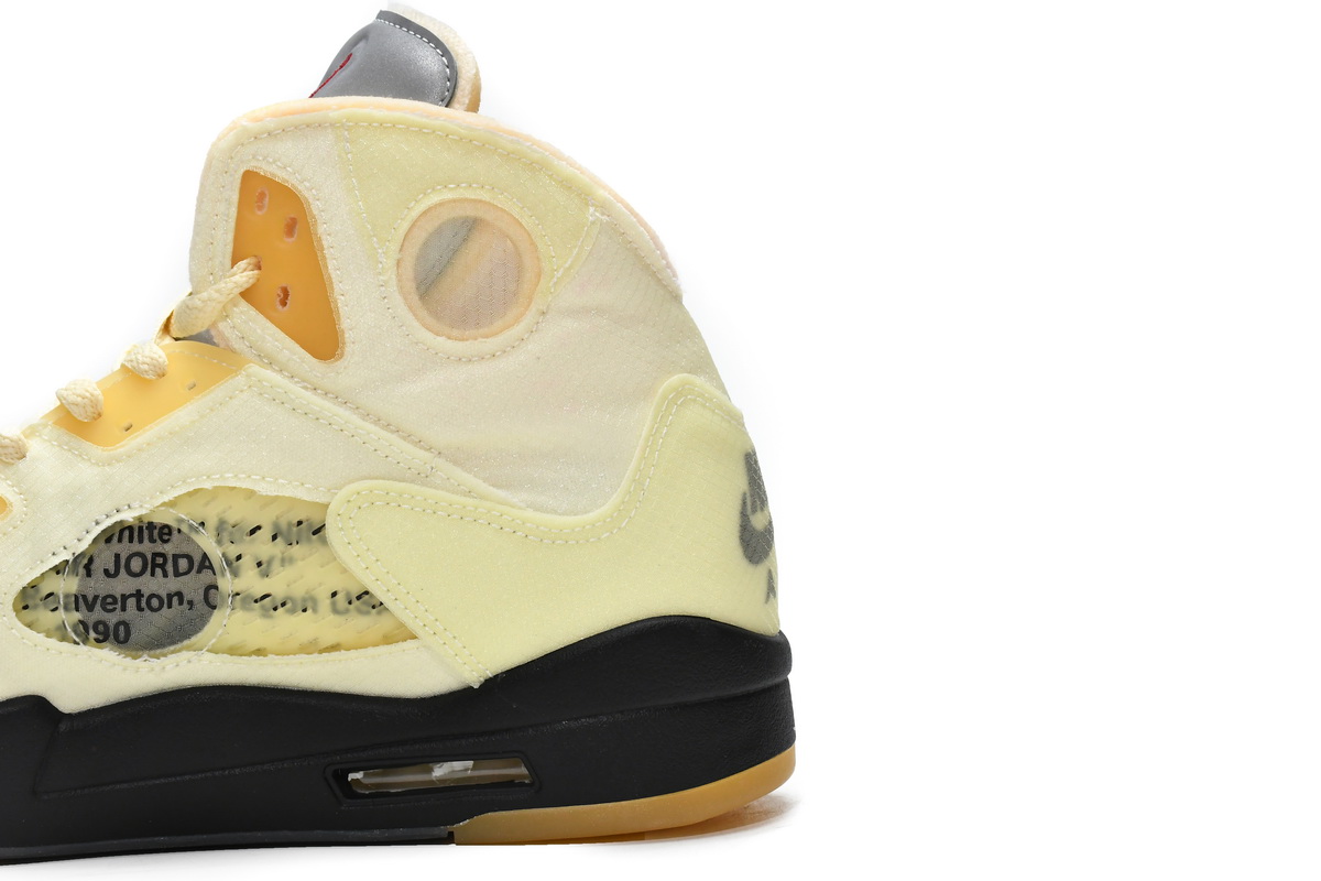 OFF White x Air Jordan 5 Retro SP Sail  DH8565-100