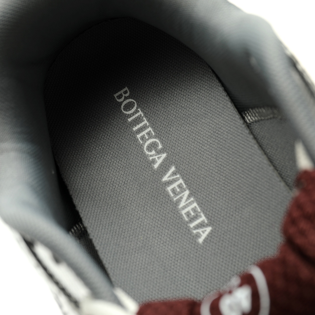 Bottega Veneta Orbit Lace-up Low Sneakers Merlot Red 755915v2x402244