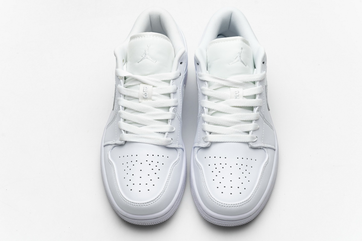 Air Jordan 1 Low White Pure Platnium 553558 111