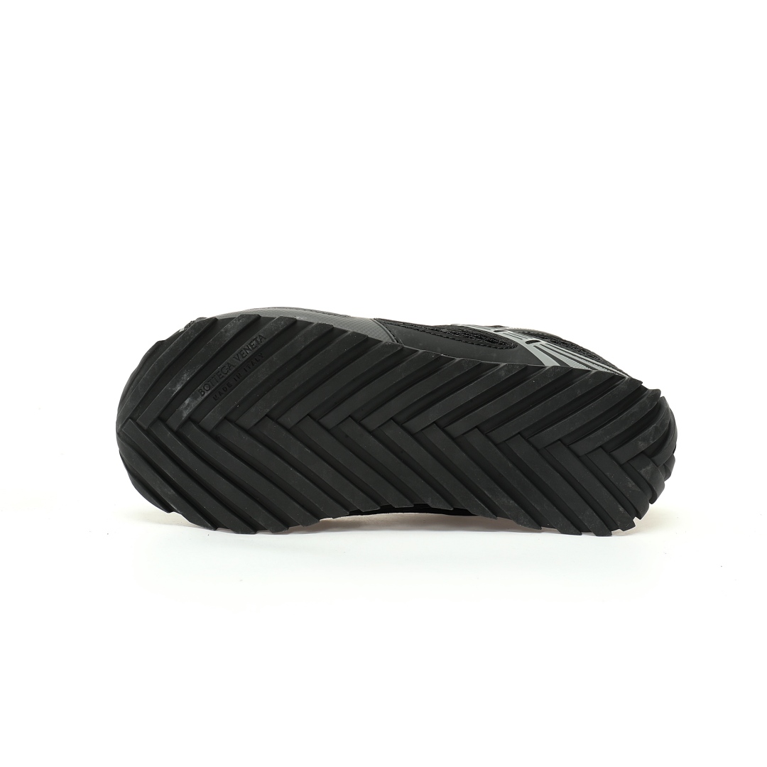 Bottega Veneta Orbit Lace-up Low Sneakers Black 741357v2x401000