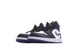Jordan 1 Mid White Black Purple 554724-095