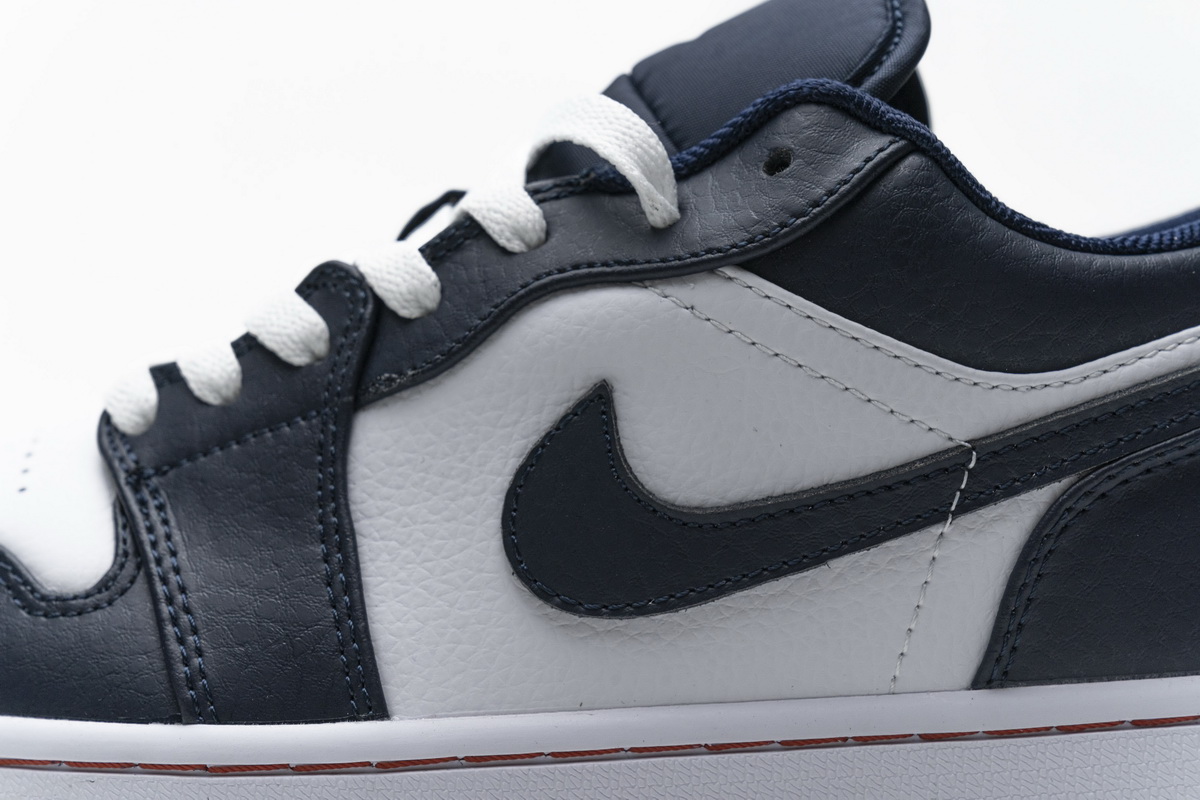 Air Jordan 1 Low Obsidian Ember Glow  553558-481