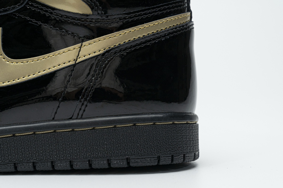 Air Jordan 1 High OG Patent Black Metallic Gold  555088-032
