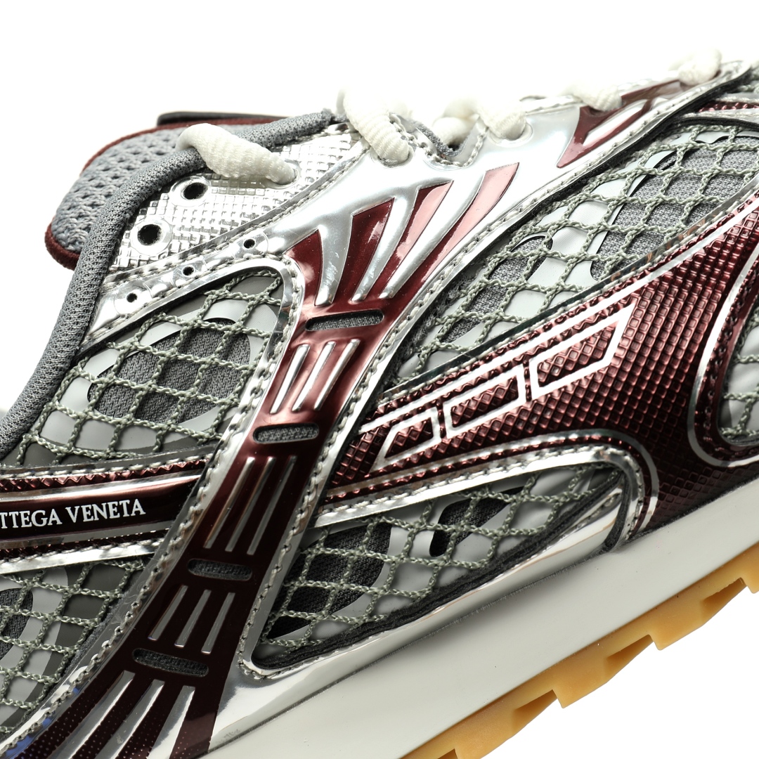 Bottega Veneta Orbit Lace-up Low Sneakers Merlot Red 755915v2x402244