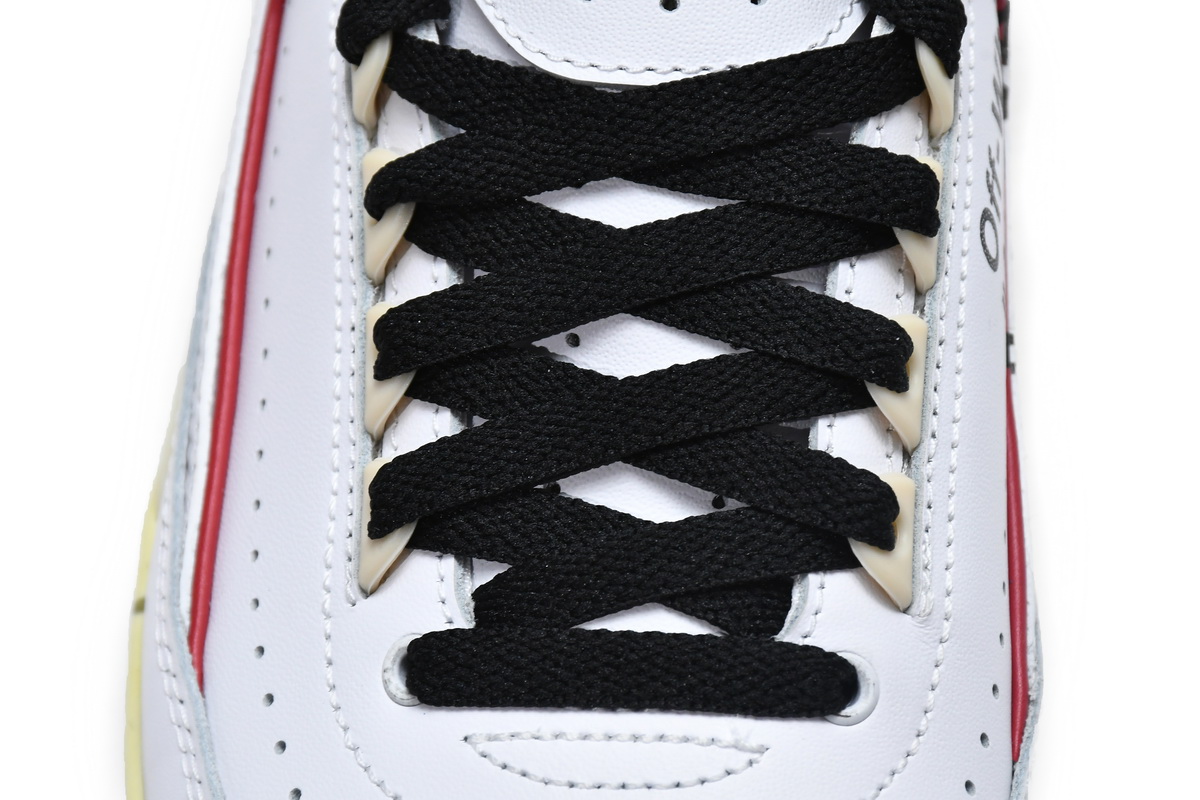 Off White x Air Jordan 2 Retro Low SP White and Varsity Red DJ4375-106