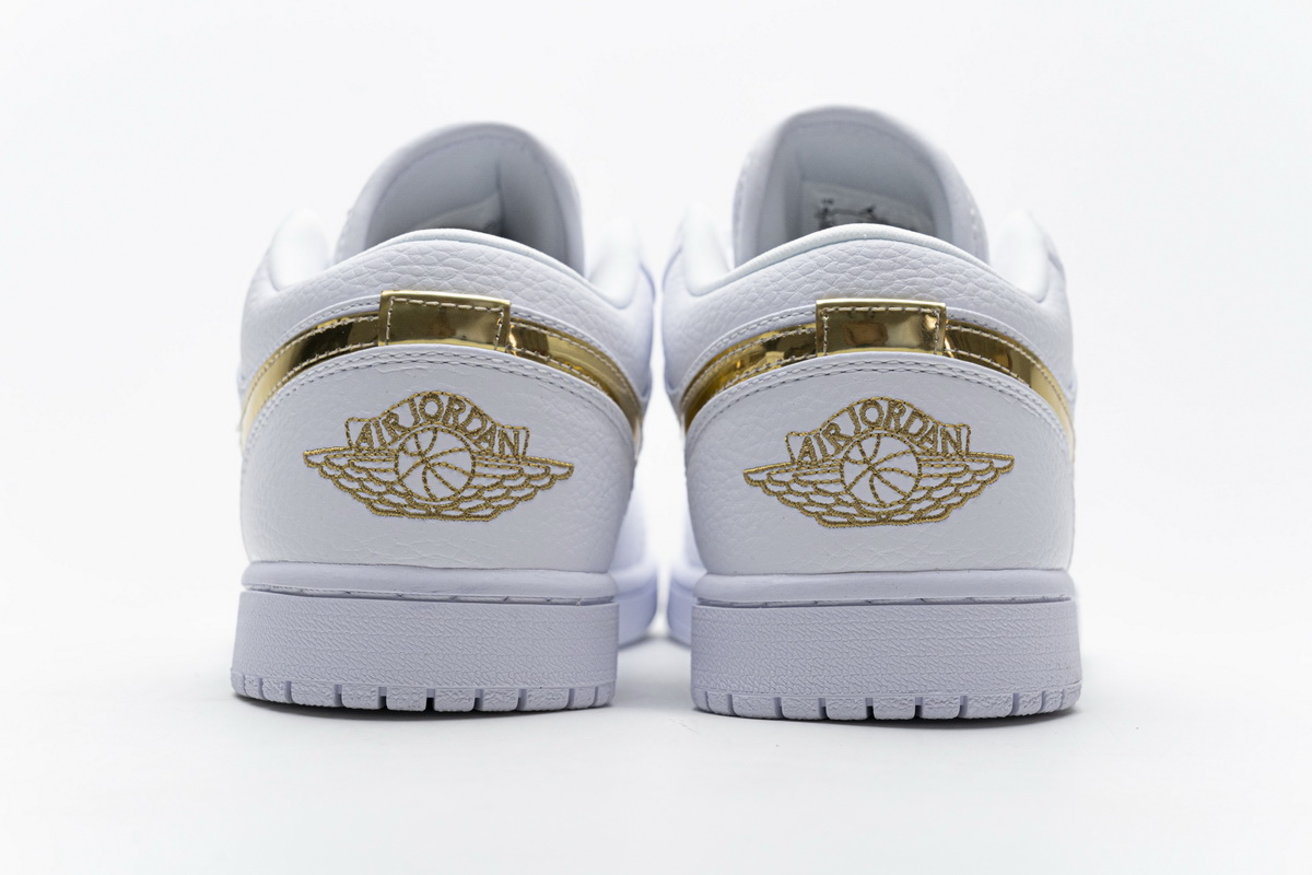 Air Jordan 1 Low White Metallic Gold  CZ4776-100