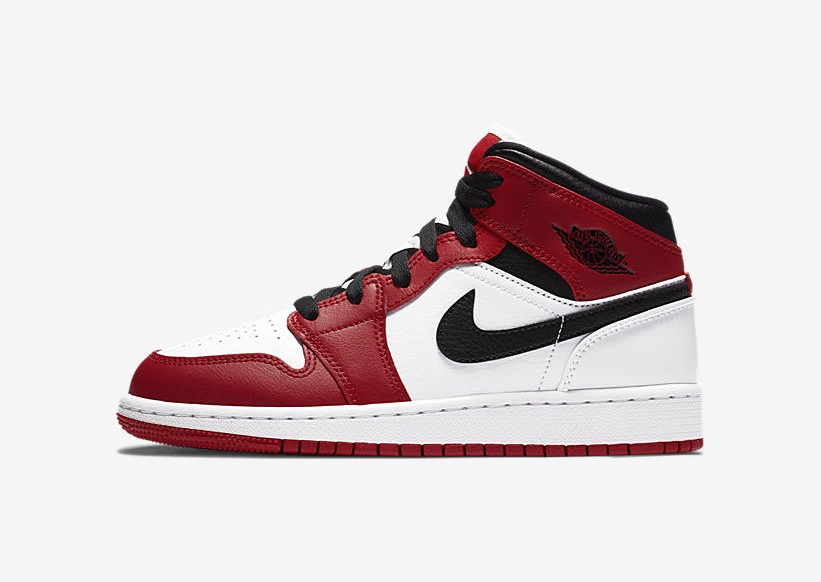Air Jordan 1 Mid Gym Red 554725-173