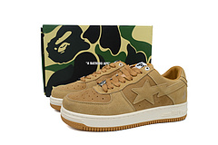 A Bathing Ape Bape Sta Beige Suede 1H70-191-004