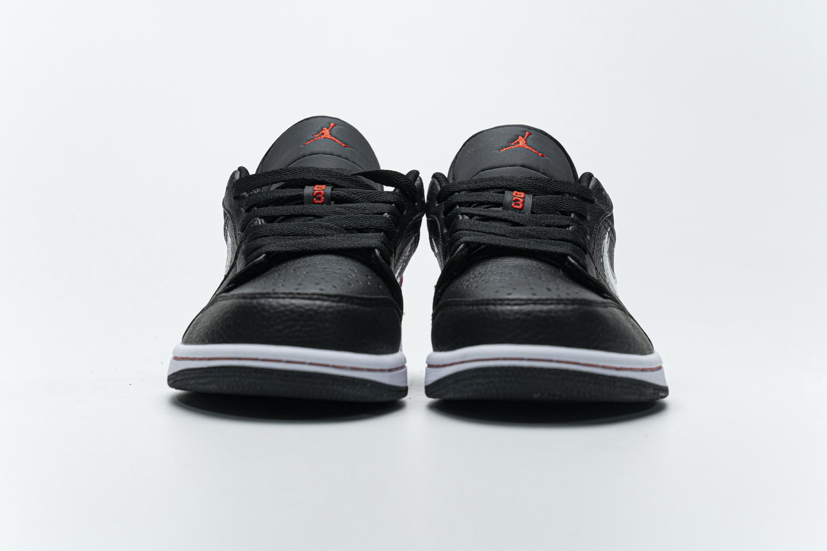Air Jordan 1 Low Brushstroke Swoosh   DA4659-001