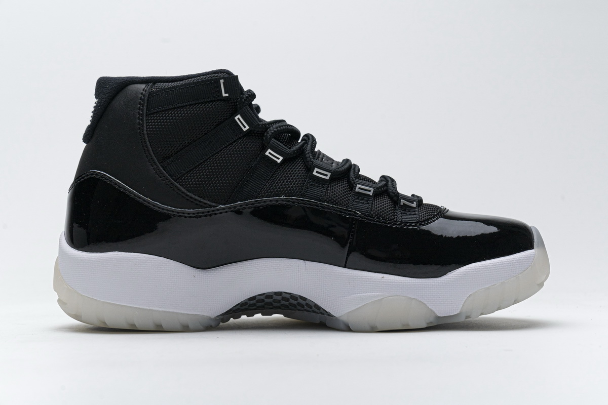 Air Jordan 11 25th Anniversary Black Silver Eyelets CT8012-011