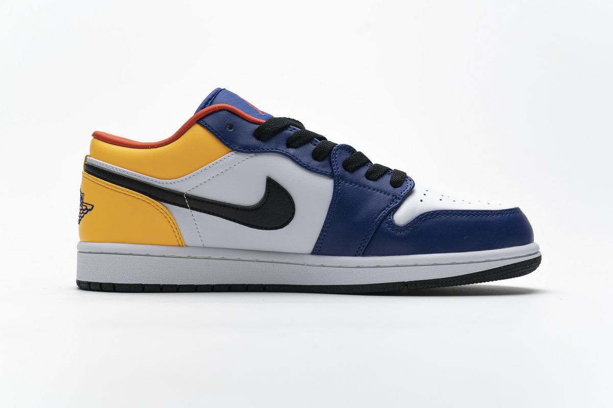 Air Jordan 1 Low Blue Yellow Orange  553558-123